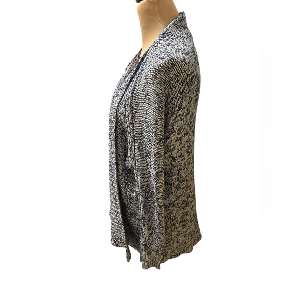 Velvet by Graham & Spencer Cardigan Marled Blue & Gray Size Medium Soft Comfy - Picture 2 of 9